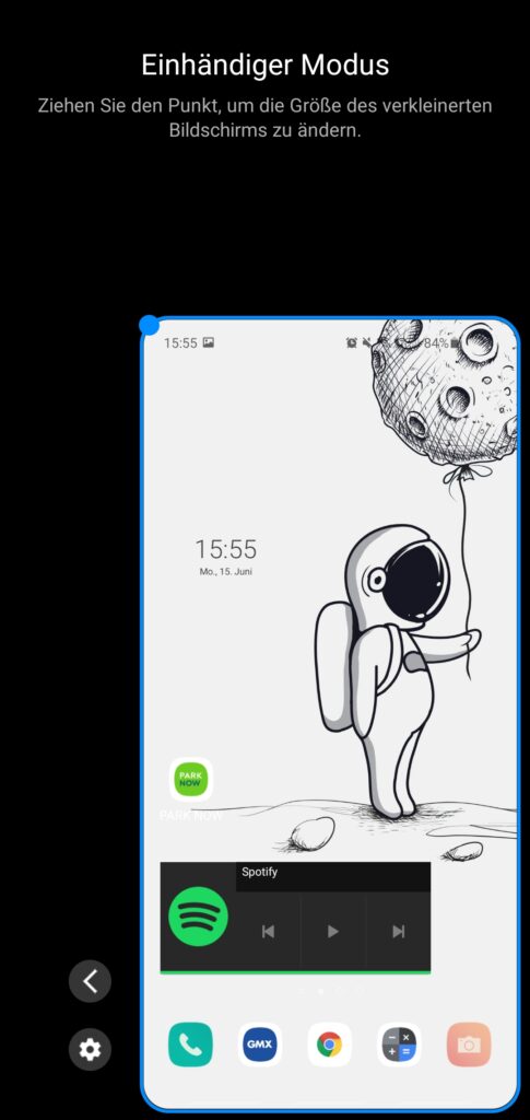 Android - Vergleich Einhand-Modus 2