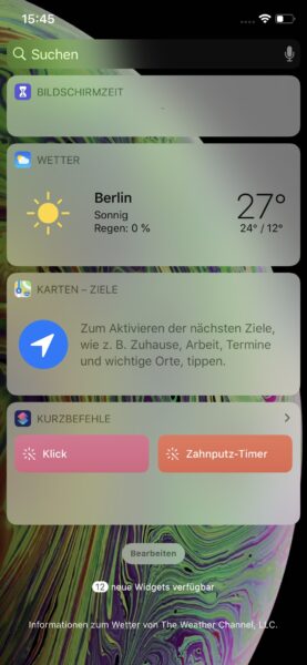 iOS - Vergleich Einhand-Modus 1