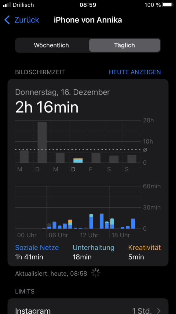 iOS-Einstellungen | Bildschirmzeit
