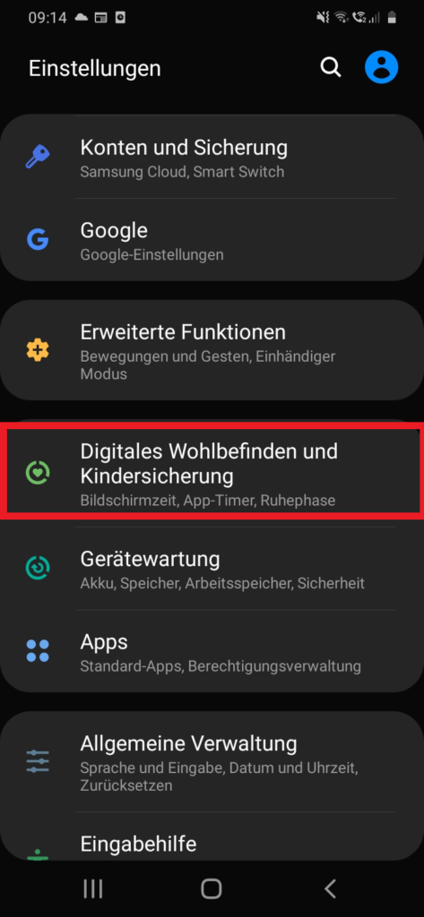 Digitales Wohlbefinden | Android-Einstellungen | Blog