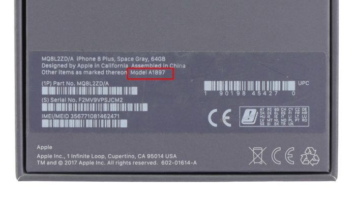 iphone modellnummer mx9r2zd a