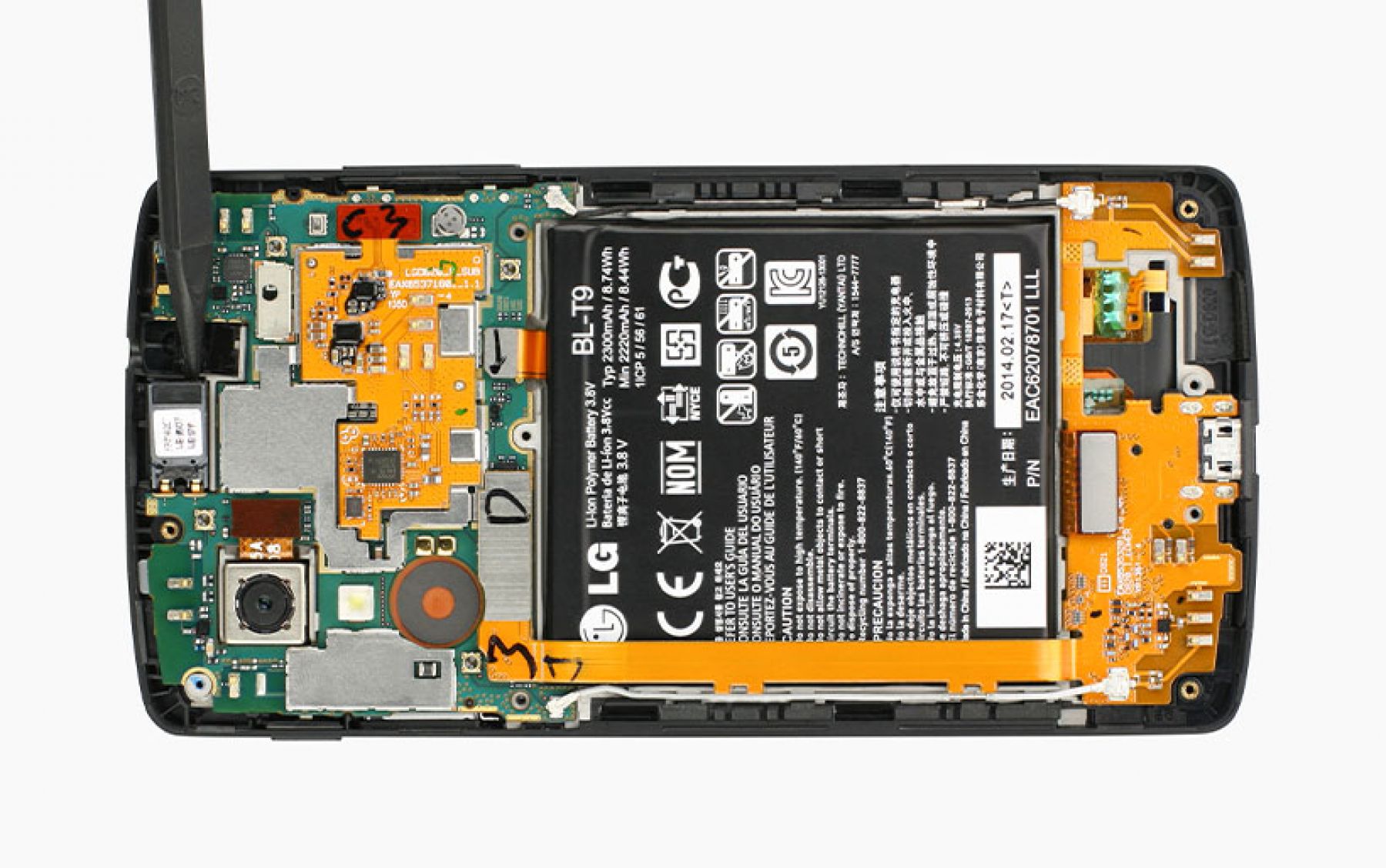 Google Nexus 5 Hörmuschel tauschen Reparaturanleitung iDoc