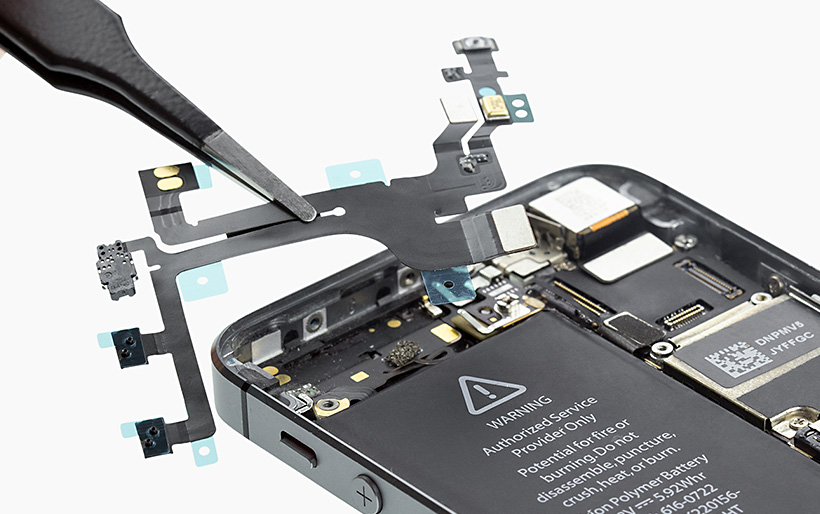 iPhone SE standby/volume control cable repair guide iDoc