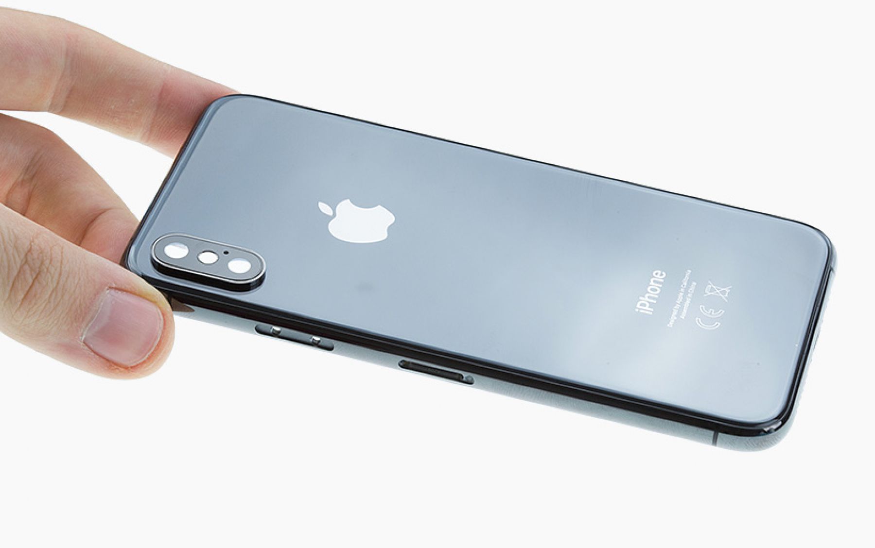 iPhone XS シルバー 背面破損 Apple iPhone Xs (背面にひび割れあり) simフリー iPhone - iPhone X