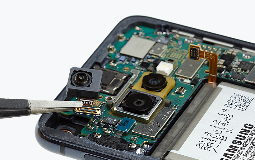 Samsung Galaxy S10e front camera repair guide iDoc