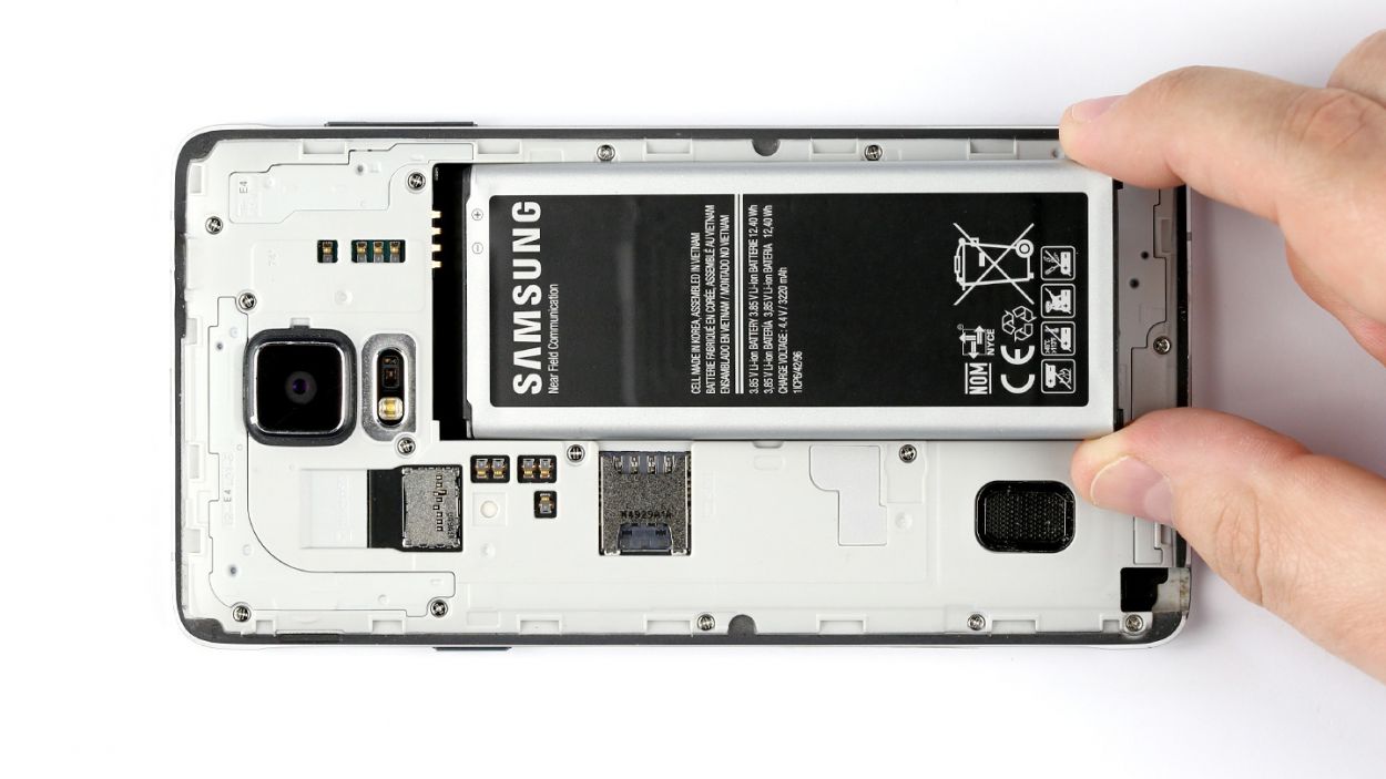 Samsung Galaxy Note 4 Akku wechseln Reparaturanleitung