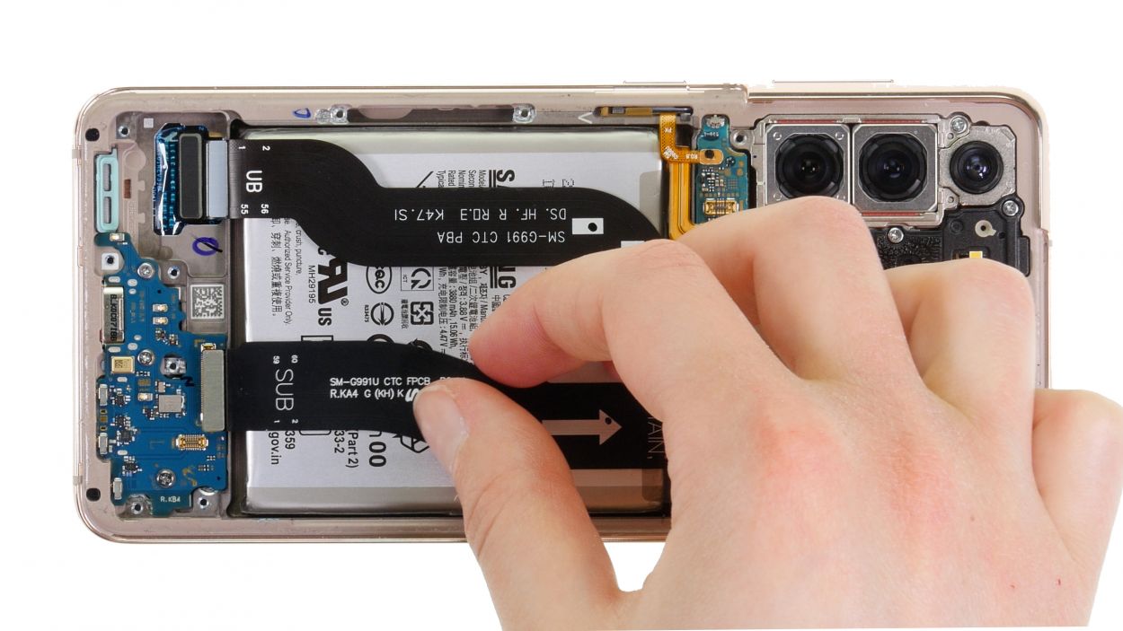 Samsung Galaxy S21 5G battery replacement repair guide iDoc