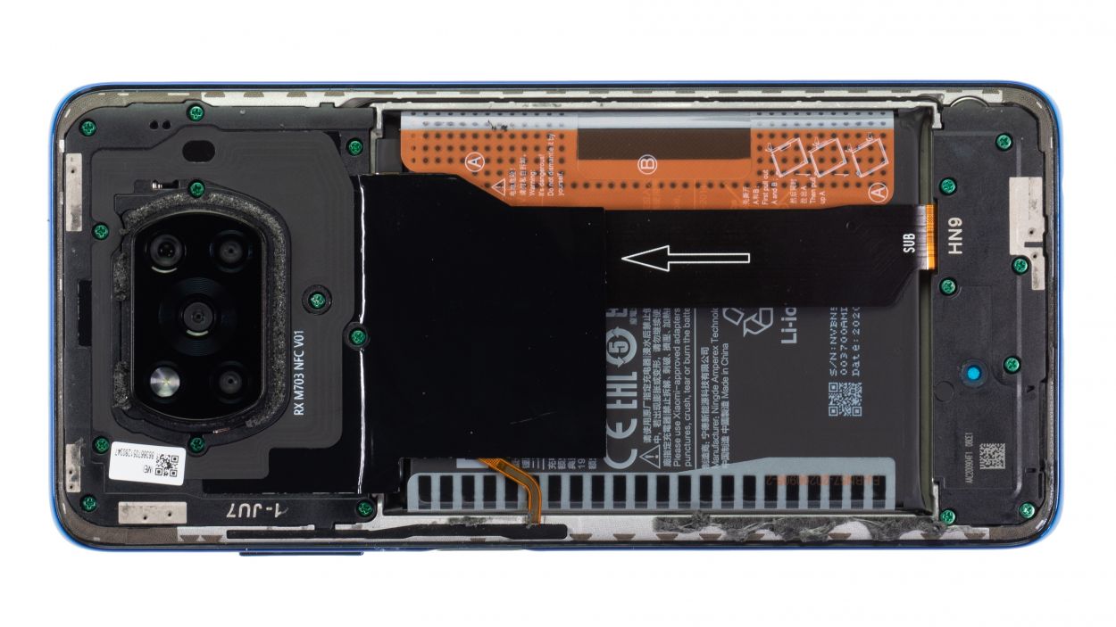 Xiaomi Poco X3 NFC Akku tauschen Reparaturanleitung iDoc