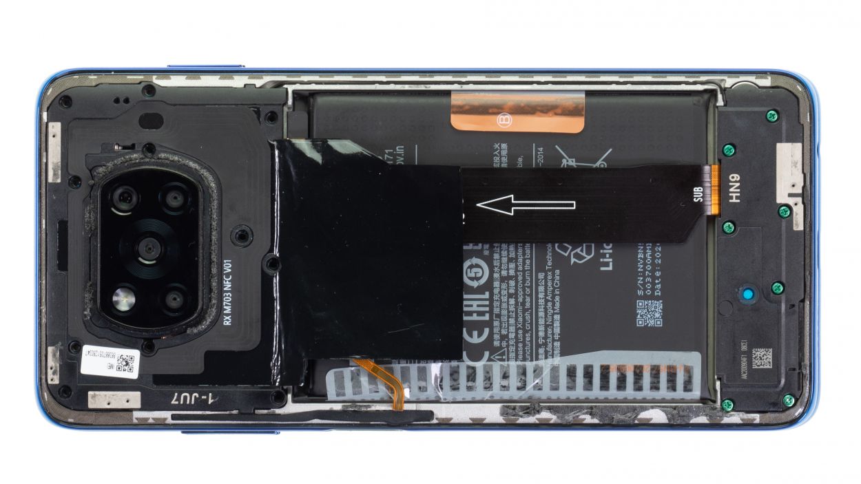 Xiaomi Poco X3 NFC battery replacement repair guide iDoc